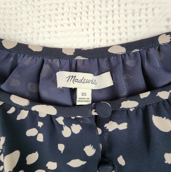 Madewell Memento Ruffle-Sleeve Drifting Petals Top Size XS - Picture 5 of 12